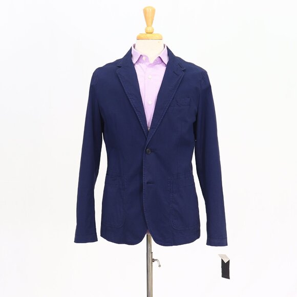 Jack Spade 42R Blue Blazer Sport Coat Jacket 2-Button Solid T374 - Picture 1 of 11